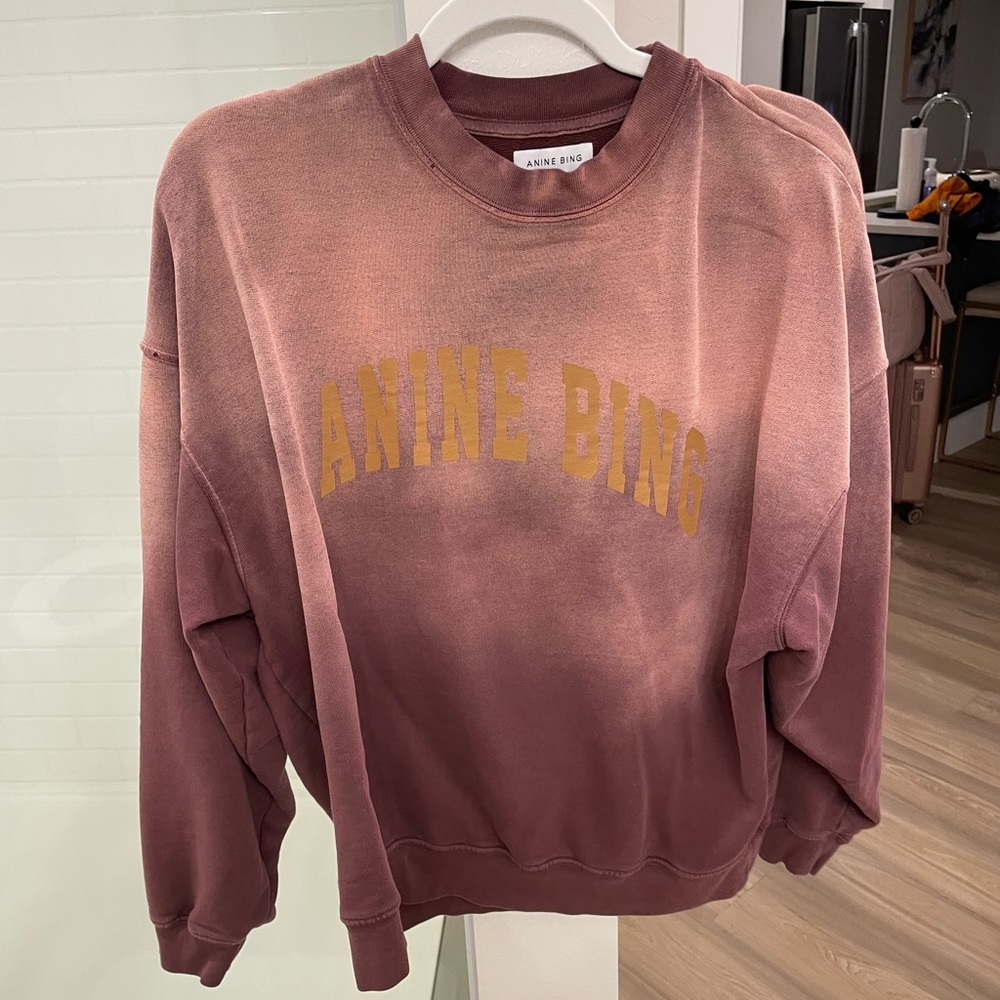 Anine Bing- HARVEY CREW ANINE BING - WASHED FADED BURGUNDY